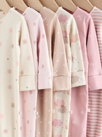 Комбинезон / Cлип для малышей Next AW2-290, 7 шт., Розовый, Бежевый