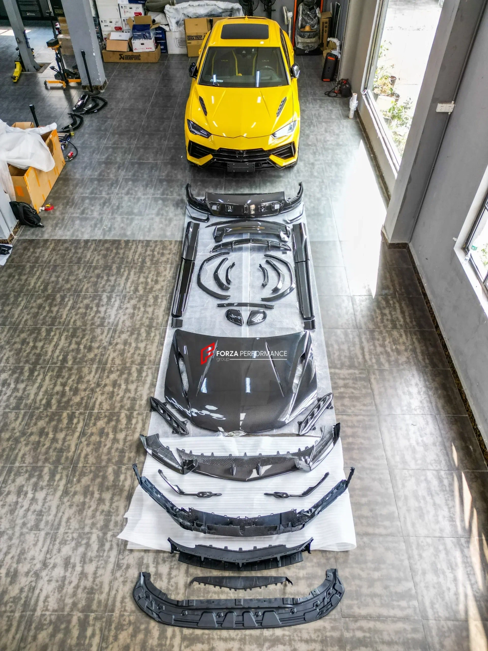 Обвес переделка для Lamborghini Urus 2018-2022 в стиль Performante 2023 Ламборгини Урус