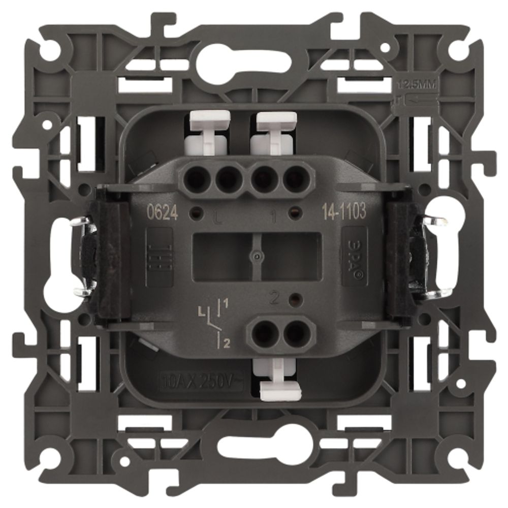 Переключатель ЭРА Elegance 14-1103-05 10АХ-250В IP20 антрацит