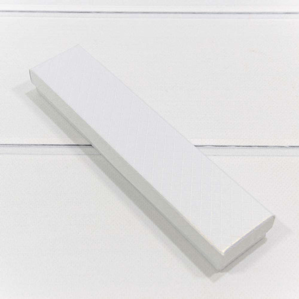 Коробка Ювелирная 20х4.5х2.7 см "Ромбики" (Белый)