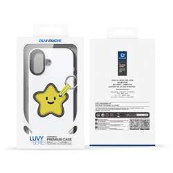 Чехол белого цвета (Star Edition) для iPhone 17, серия Luvy Series Case (со съемным ремешком) от Dux Ducis