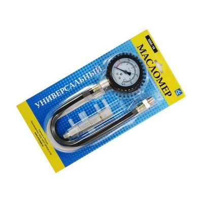 Измеритель давления масла "МаслоМер" иномарки + ВАЗ, ГАЗ, переходники (блистер) ММ-14