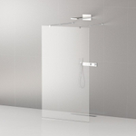 Душевая перегородка Cezares LIBERTA-L-2-130-C-Cr профиль хром, стекло прозрачное