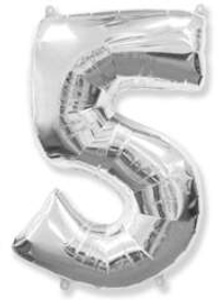 Цифра 5 серебро 32" К