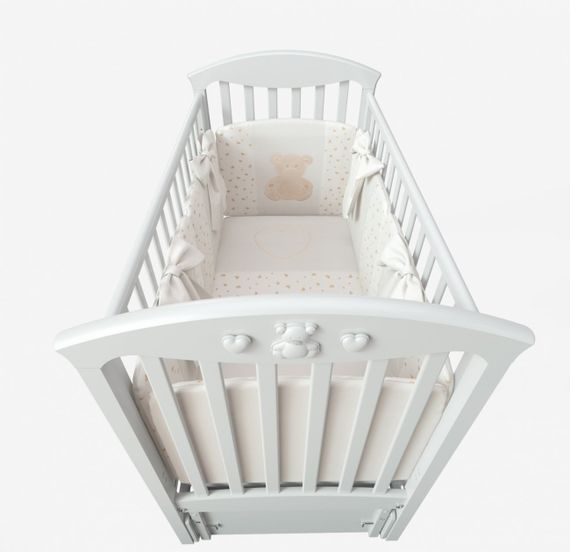 Набор в кровать для новорожденных Lollycottons Marsel, Кремовый