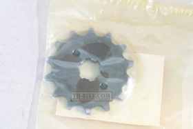 23801-KWW-740. SPROCKET, DRIVE (14T). Drive sprocket Honda Wave, Dream, Supercub, CRF110 (chain 420). 420-14T