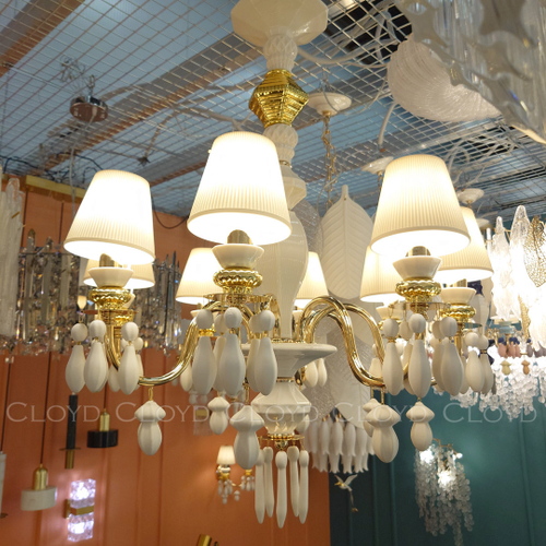 Люстра Cloyd LOTTIE-C C8 / Ø62 см- белая керамика (арт.11219)