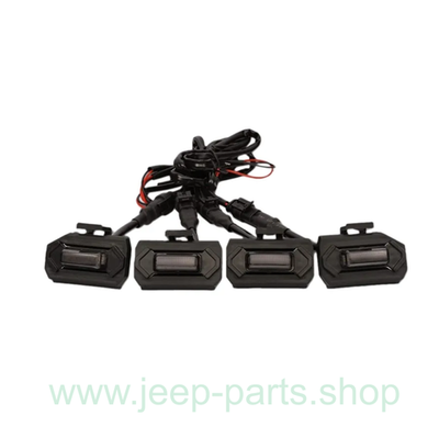 ДХО в переднею решетку автомобиля Jeep и другие внедорожники