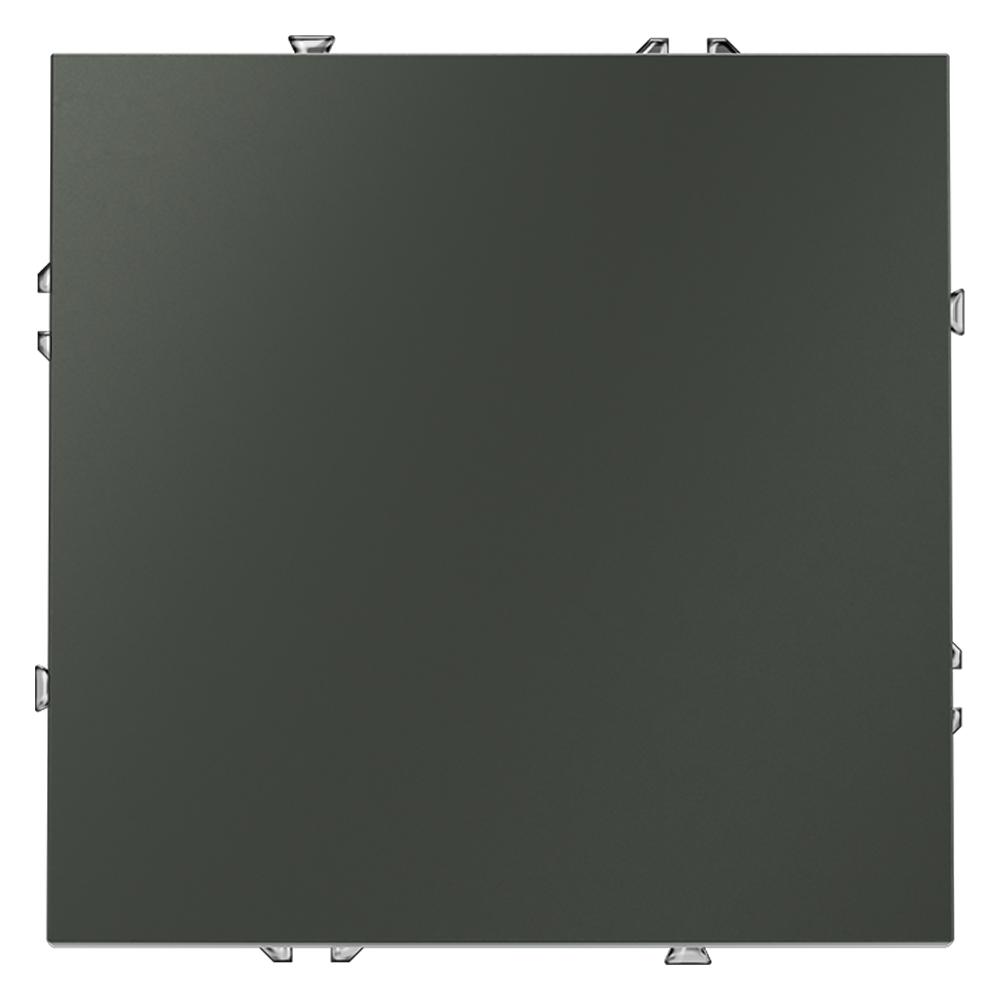 Выключатель с самовозвратом встраиваемый VOLTUM S70 одноклавишный 10А, (титан)