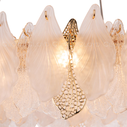 Люстра Cloyd SENEGAL-B C8 / Ø60 см - с золотыми листьями - золото (арт.10434)