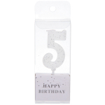 Свеча для торта Цифра Фактура «5» 4,6 см