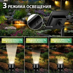 Декоративная подсветка для пруда и сада, теплый свет, IP68