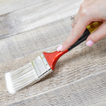 Кисть плоская 2" 50мм, искусственная мягкая щетина, деревянная лакированная ручка