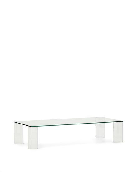 Журнальный столик Adularia из стекла прозрачного цвета 140 x 60