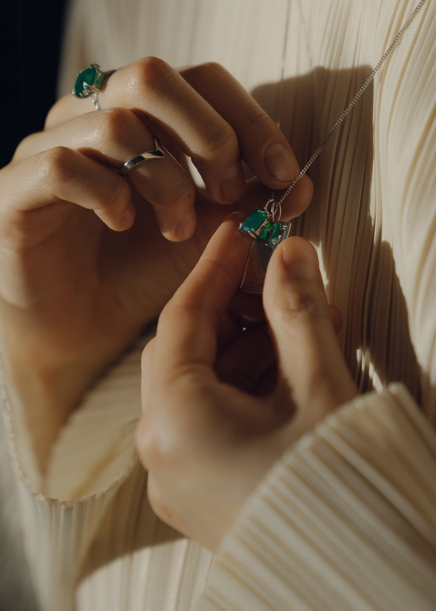 Подвеска Crystal Classic с зеленым агатом