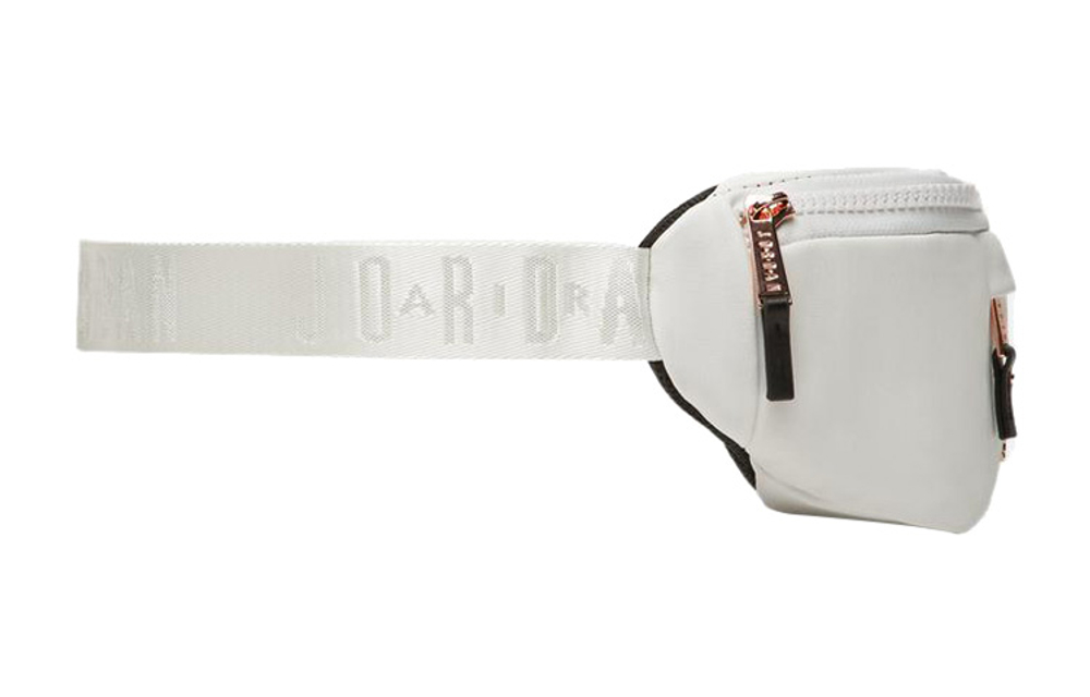 Jordan Polyurethane One Shoulder Crossbody Fanny Pack Regular Unisex White