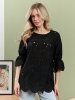 Блузка Милица-1 Виотекс ЧЕРНЫЙ -4