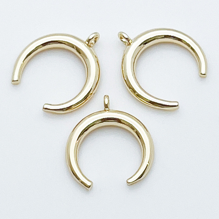 Подвеска Лунница, цвет золото, размер 15*17 мм, цена за 1 шт