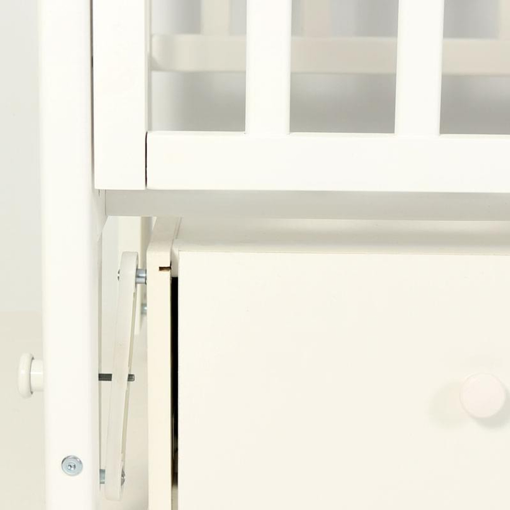 Кроватка детская Топотушки Сильвия 7 маятник ,белая