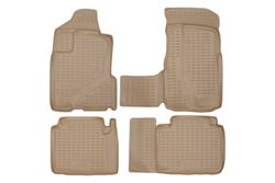 Коврики в салон для HONDA CR-V 2002-2006, 4 шт. (полиуретан, бежевые) NLC.18.03.212