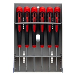 Набор отверток для точных работ Fusion, двухкомпонентная рукоятка, 6 шт, в пластиковом пенале Matrix