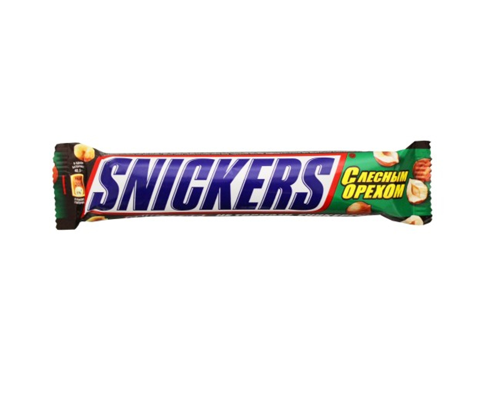 Шоколад Snickers с лесным орехом 81г