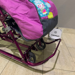 Коляска комбинированная «Ника Детям 5-1» со снеговиком орхидея (арт. НДТ5-1/6)