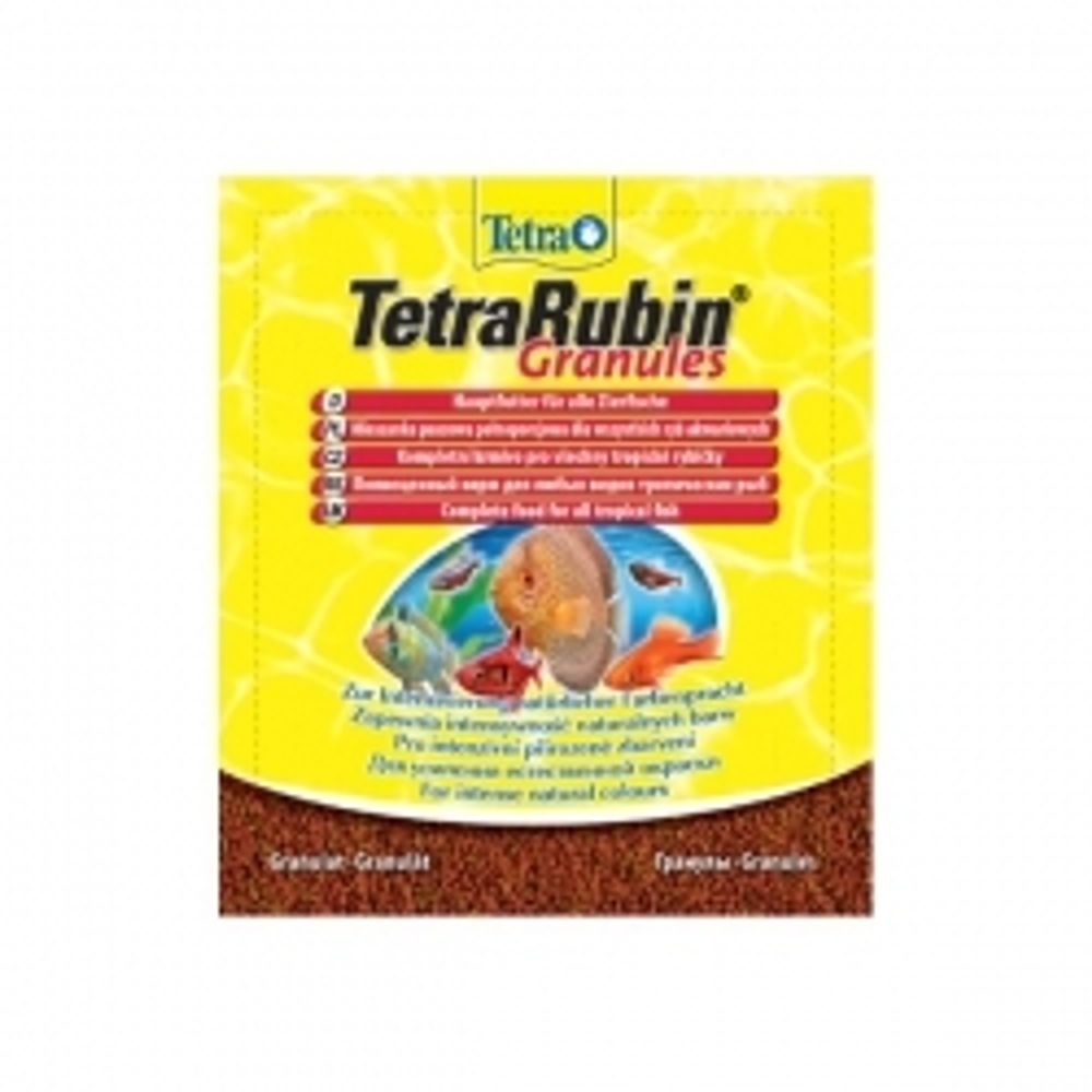 Tetra Rubin корм в хлопьях для улучшения окраса всех видов рыб 12 г (sachet)