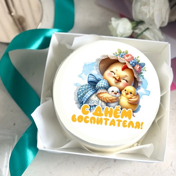 Бенто-торт с фото на День дошкольного работника