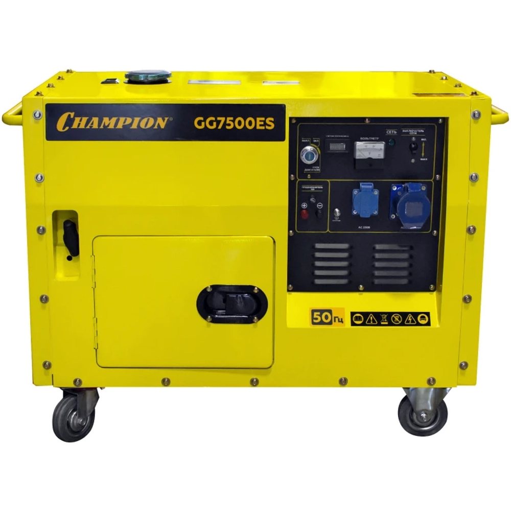CHAMPION GG7500ES генератор бензиновый