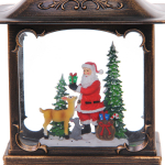 Сувенир с подсветкой «Волшебный пейзаж» 14,3*8*22 см, 8 мелодий, подсветка, эффект снегопада (работает от 3*АА, USB)