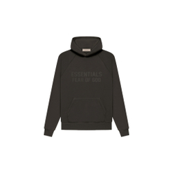 Худи Fear of God Essentials Hoodie Wood Off Black, FOG-FW22-558