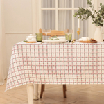 Скатерть в клетку 149х250 см, 100% хл, рогожка 186 г/м2