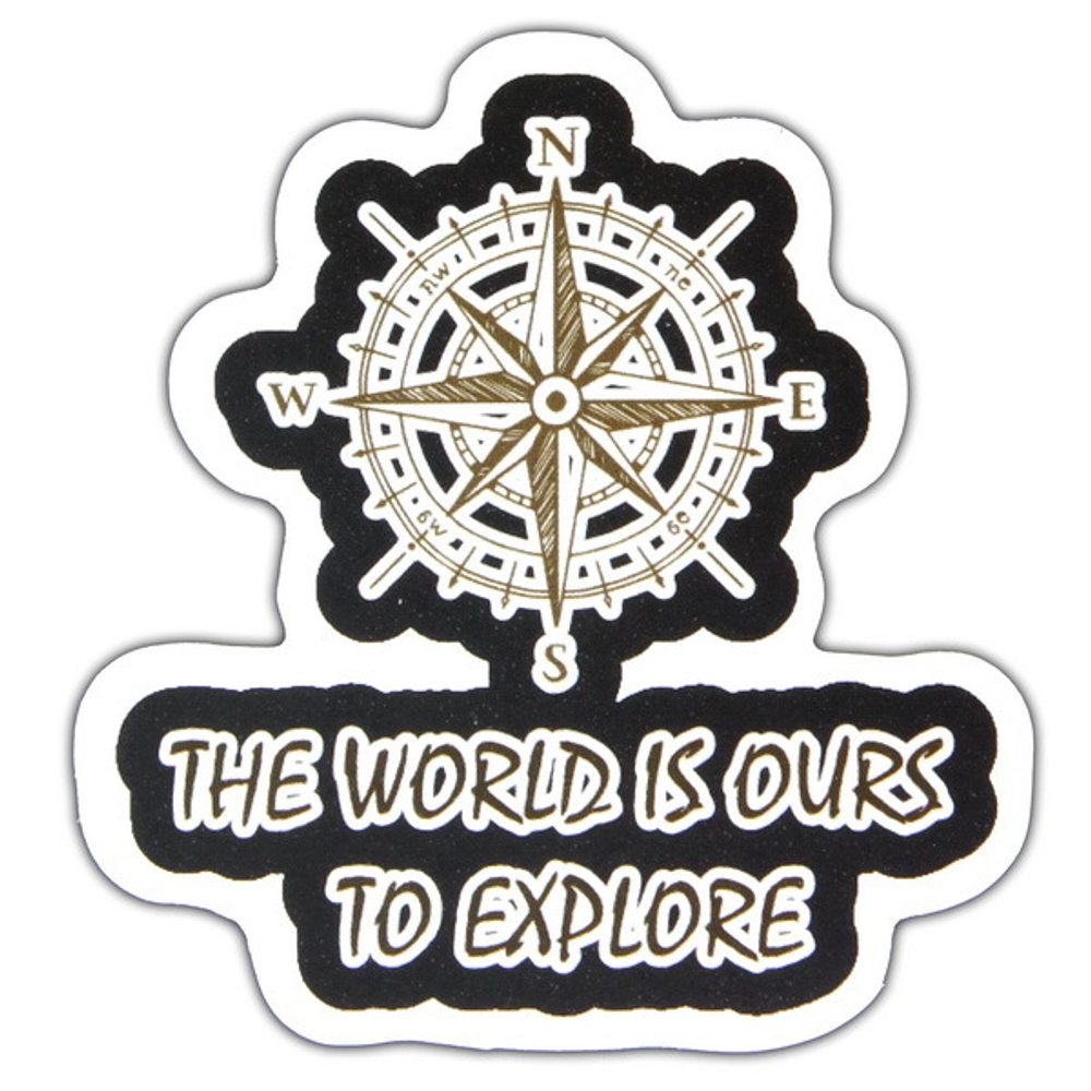 Наклейка The World Is Ours To Explore