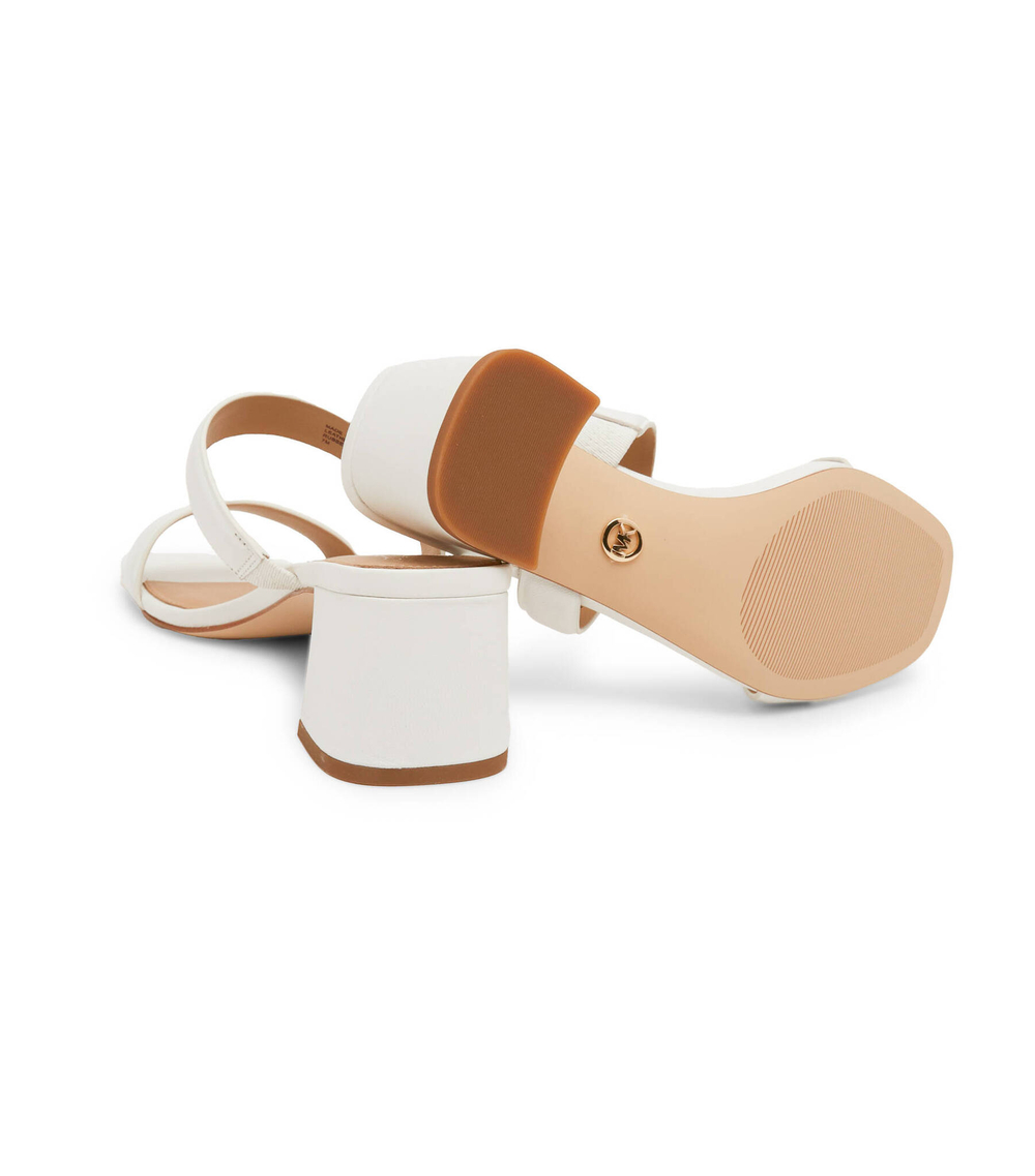 Кожаные сабо на каблуке jules mid Michael Kors - белый(40S3JLMS1L)