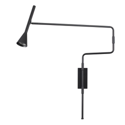 7031/1W HIGHTECH ODL25 271 Настенный светильник с выкл. черный/металл IP20 GU10 LED 10W 220V IZZY
