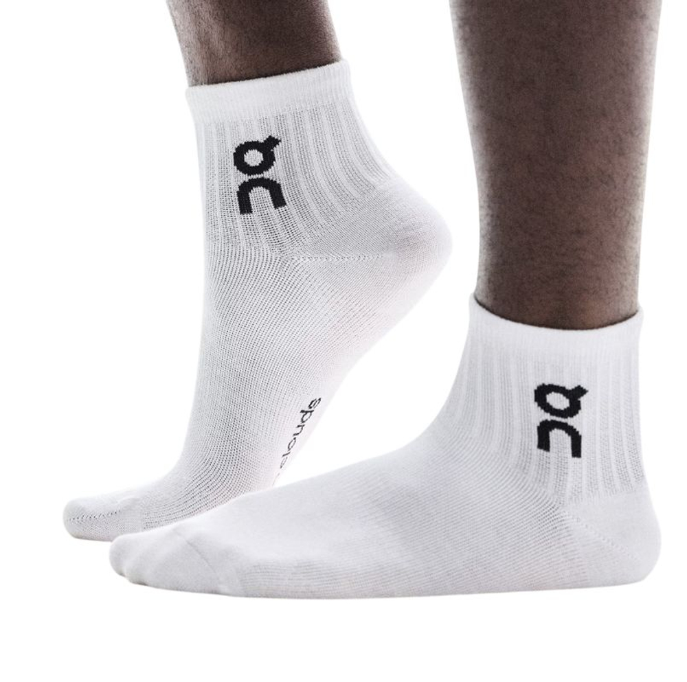 Теннисные носки On Logo Mid 3P - white