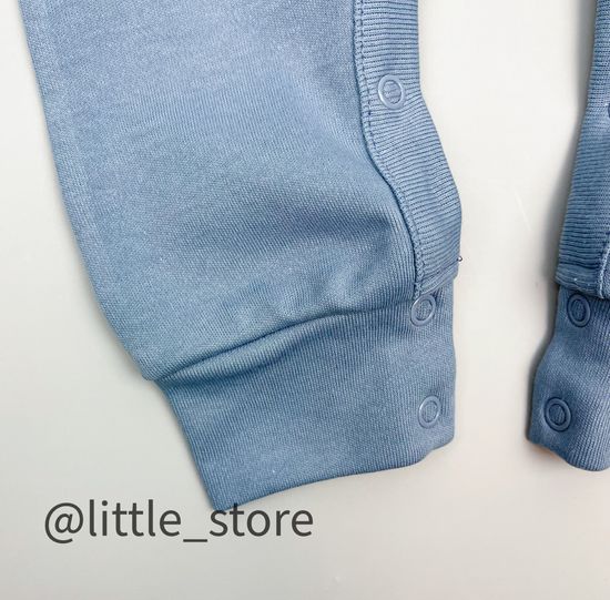 Слип хлопковый "Ежики" пыльно-синий