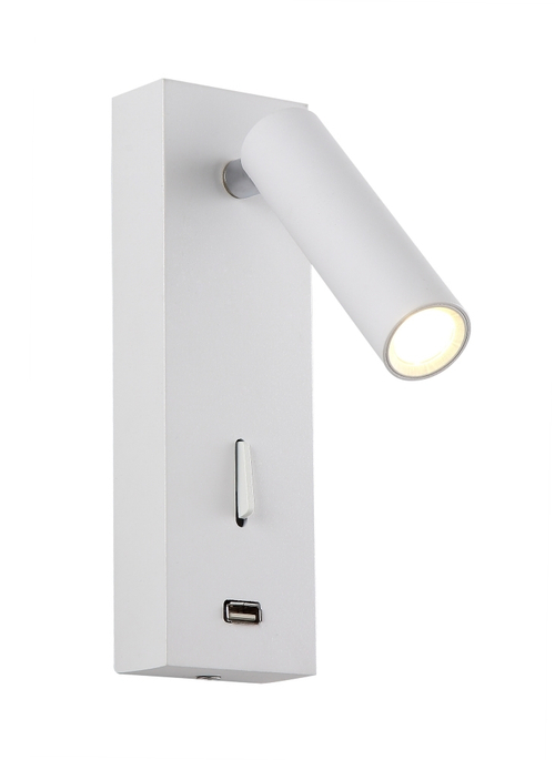 Настенный светодиодный светильник Crystal Lux CLT 210W USB WH