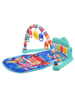 Коврик развивающий "Автобус со зверятами" с ростомером, (368-82L)