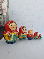 Матрёшка "с гусем" пузатая 5мест