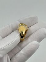 Кольцо с голубым кристаллом