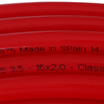 Труба из сшитого полиэтилена STOUT 16х2,0 PEX-a с кислородным слоем красная
