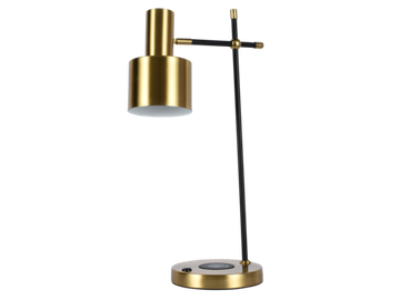 Настольный светильник с зарядкой для телефона 1*E27 ZRS.1066.03 латунь DESKLIGHT Zortes