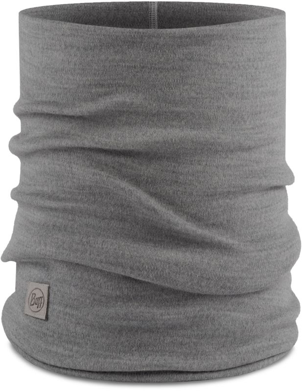 Теплый шерстяной шарф-труба Buff Wool heavyweight Solid Light Grey Фото 1