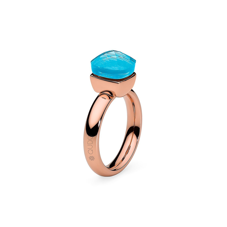 Кольцо Qudo Firenze dark aquamarine 18 мм 610910/17.8 BL/RG