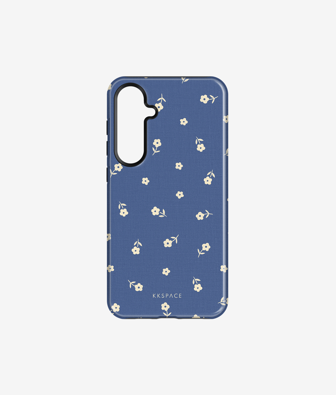 Чехол EARLY FLOWERS (синий) для Samsung Galaxy