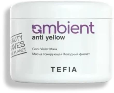 Маска тонирующая Холодный фиолет Anti Yellow Ambient Tefia, 500 мл