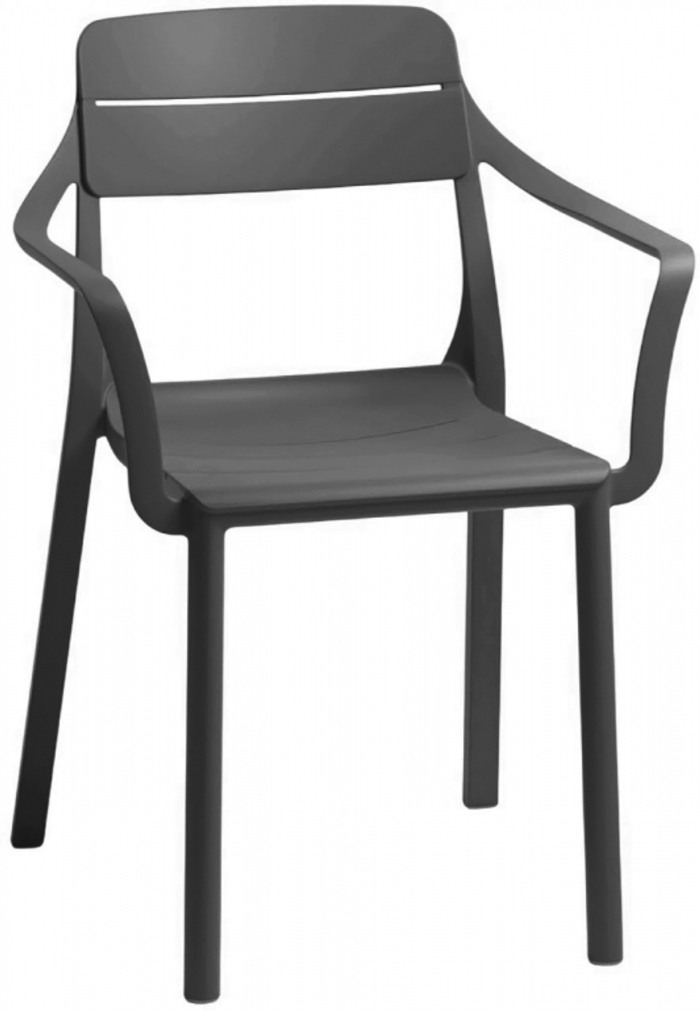 Кресло пластиковое Nardi Cassia, антрацит