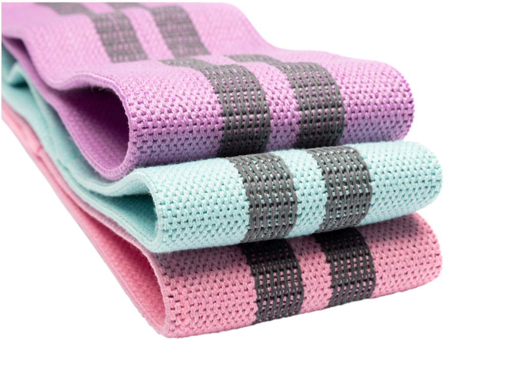 Фитнес резинки тканевые (набор в мешочке)